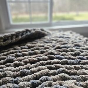 Chunky Hand Knit Blanket